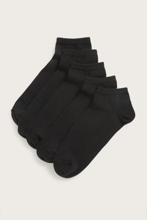 Kappahl | Sneaker-sukat, 5-pack | Musta