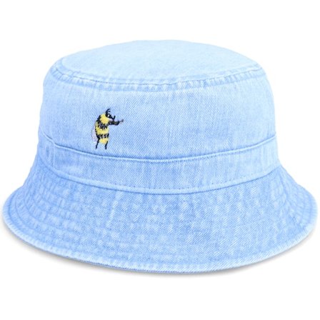 Abducted - Blau bucket Hut - Tiny Bumble Bee Violin Light Blue Denim Bucket @ Hatstore