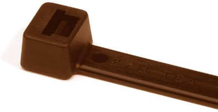 Hellermann Tyton 111-01122 Buntband polyamid, 100-pack 200 x 4,6 mm, brun, Installationsmaterial