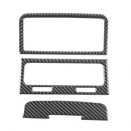 3 kpl hiilikuitua takailman ulostulon kehyksen peitelista sopii VW Touaregiin 2011-2018 vasenkätiselle ajolle