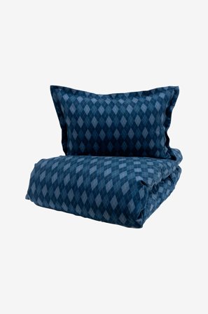 Borås Cotton - Vuodevaatesetti Charlie - Sininen - Pussilakanasetit - 150X210 - - Homeroom