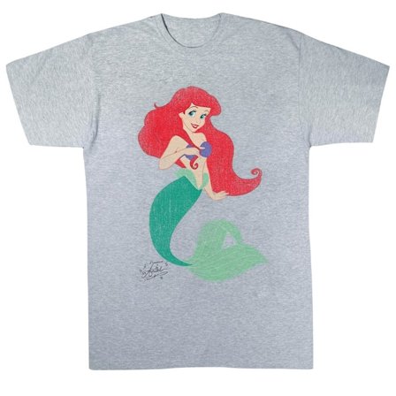 Disney Princess Flickor Ariel Bomull Klassisk T-shirt 7-8 År Sp