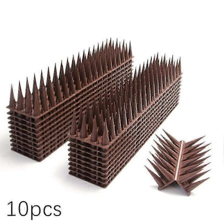 10 stk. fuglepigge til anti-duer, høj skarphed, sæt med pigge til kæledyrskontrol til udendørs brug (FMY)