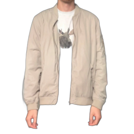 Beige Bomberjacka, XL