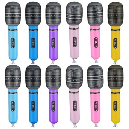 12 stk Oppustelige Mikrofoner 25CM