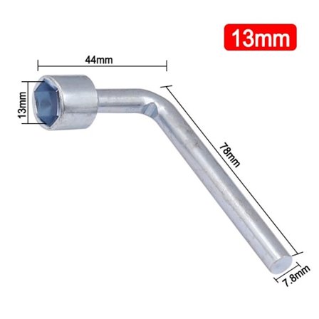 L-Formet Sokkelnøkkel Sekskantnøkkelhylse 13MM 13MM