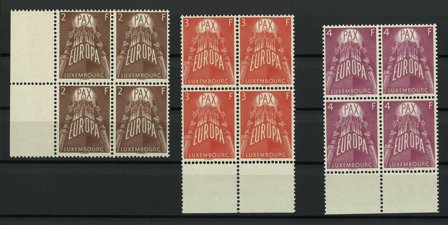 Luxembourg - 4-blokke AFA 568-570 - Postfrisk