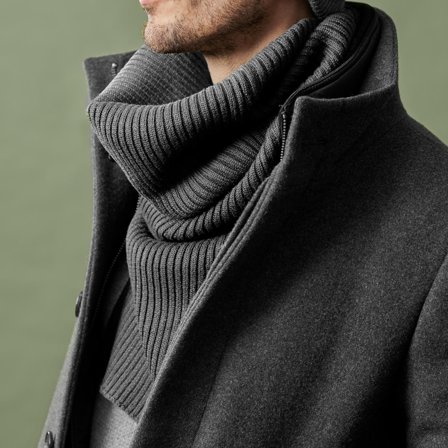 Frederick Grått Urbant Tubeskjerf for menn - Vinterskjerf