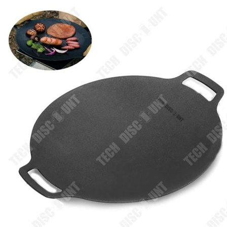 Grillplatta - TD - 30 cm - Gjutjärn - Kompatibel med induktion - Handtag 70 mm