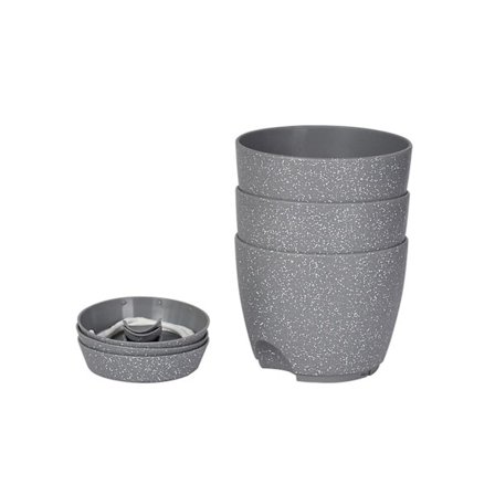 3 st självvattnande automatiska planteringskrukor för skrivbord