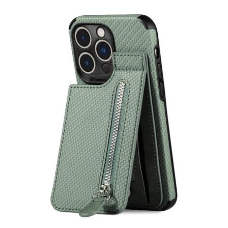 Iphone 14 Pro Max Mobilskal Med En Korthållare - Grön Green
