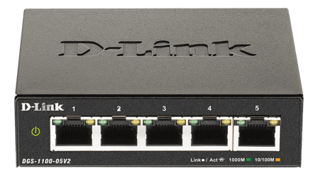 D-LINK DGS 1100-05V2 - switch - 5 porter - smart