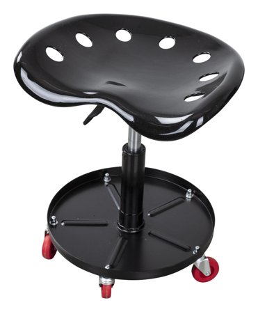 PELA 506544 Arbeidskrakk med traktorsete og hjul, 435-560 mm, Garasjeinnredning & oppbevaring