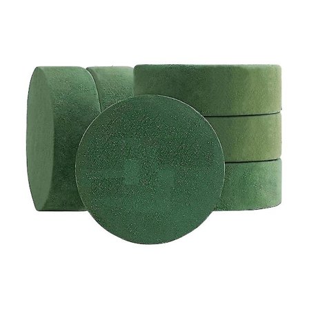 6 pakker runde blomsterskumklosser, 6,5 tommer tørt blomsterskum for en