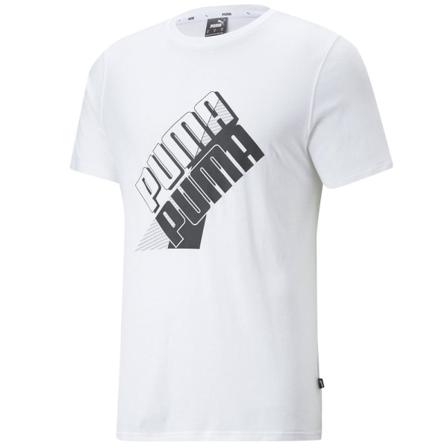 Shirts Puma Power Logo Tee Vit 182 - 187 Cm/l