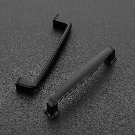 2-pack 3-3/4" Matt Svart Skåpslådor Handtag Köksluckor