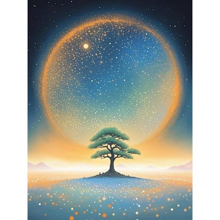 Måne Diamant Kunstsæt til Voksne, Måne Diamant Maleri Sæt til Voksne Begyndere, 5D Rund Fuld Drill Diamant Kunst Træ Håndværk til Hjemmevægsdekoration