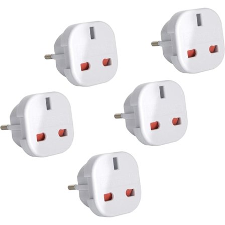 Kvalitetsreseadapter för att konvertera en engelsk kontakt till en amerikansk