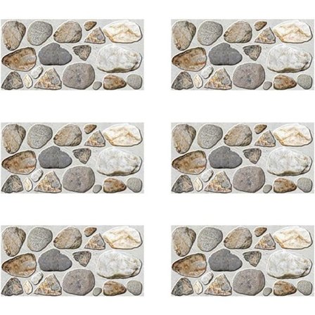 6 kappaletta kuori ja liimaa laatta tarroja itseliimautuva paver seinä St