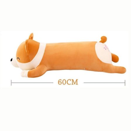 60/80CM Corgi Koira Iso Jättiläinen Squishmallow Pehmolelu Täytetty Eläin Tyyny Pehmolelu