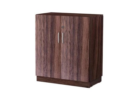 DENORD DESIGN 2xA4-hylla med dörrar valnöt - Lyreco - Kontorsmöbler och inredning - Skåp och hyllor - Hyllor