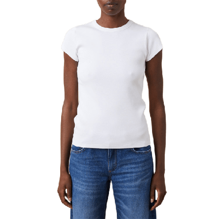 Jeanerica Valera Rib Tee T-shirts & toppar Dam Vit M
