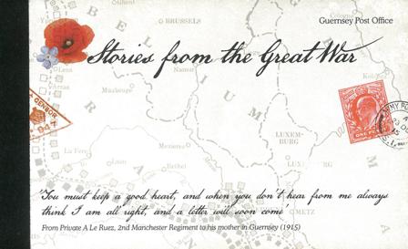 Guernsey - Fortællinger fra Første Verdenskrig - Postfrisk prestigehæfte