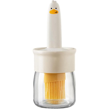 Oliebørste, Køkken, Flaske, Olie, Køkken, 2-i-1, med Silikonebørste, Flaskeoliebørste til, 180 ml