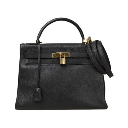 Hermès Vintage, Pre-owned Shoulder Bags Zwart, Dames, Maat:ONE Size,leer