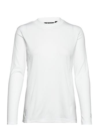 Lds Spin Longsleeve Sport T-shirts & Tops Long-sleeved White Abacus