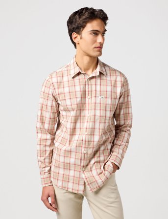 Wrangler 1 Pkt Shirt - Beige - XL