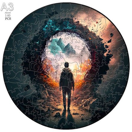 Possupuusta pistosaha korkealaatuinen puinen eläinpalapeli Älykkäät Brain Twister -lelut lapsille aikuisille, kohtalaisen vaikea puinen palapeli