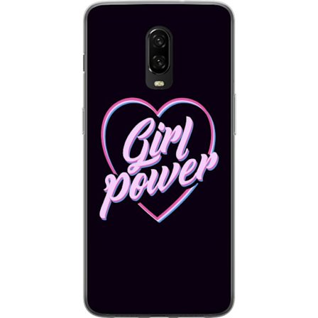 Kompatibel Mobilcover til OnePlus OnePlus 6T Neon Pige Kraft