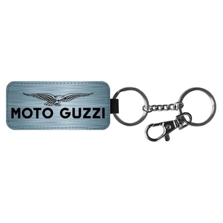 Moto Guzzi Svart Logo Nyckelring