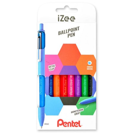 PENTEL Kulpenna iZee 1,0 sort.färg 8/fp - Lyreco - Kontorsmaterial - Pennor - Kulpennor