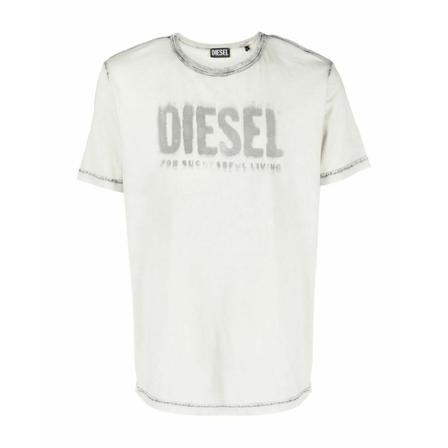Diesel, T-Shirts Wit, Heren, Maat:L