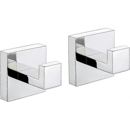 Pyyhekoukut Vaatekoukku Kylpyhuoneeseen Keittiöön Autotalliin Ruostumaton Teräs Seinään Asennettava 2 kpl, Kiillotettu Kromiviimeistely