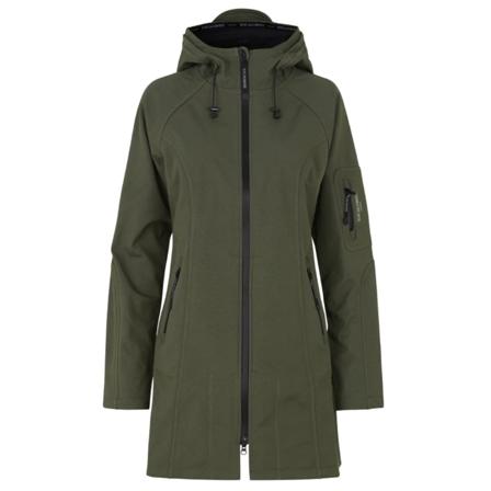 Ilse Jacobsen Women's 3/4 Raincoat Women rain jackets Green 40