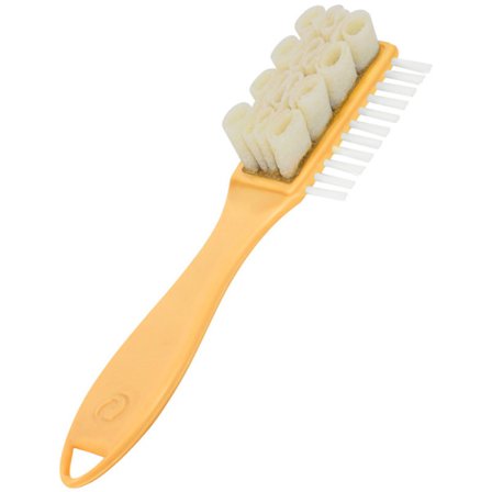 Suede skobørste - Bløde børster renser dine sko uden at ridse eller beskadige - Til sko, støvler, tasker i alle farver - Kan også bruges til møbler