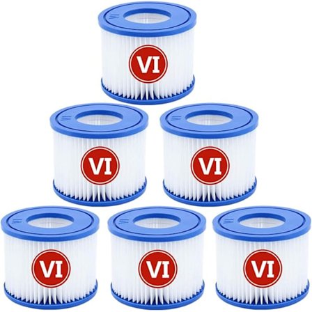 Type VI Filterelementer til spabad til Lay-Z-Spa, Coleman SaluSpa 90352E, 58323E, 58323 Pool Spa-filtre
