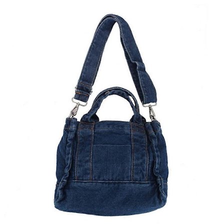 Multifunktionel Lomme Blød Denim Skuldertaske Dame Skuldertaske Shopper