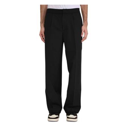 Bonsai, Wide Trousers Zwart, Heren, Maat:M