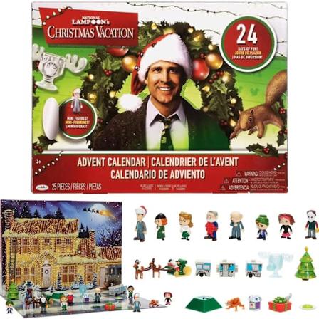 Julekalender 2024 med 24 Dager - National Lampoon, Little Christmas Fun Blind Box Juleferiefigurer og Tilbehør Jul