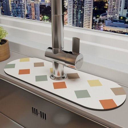 Kran-tømmematte Sklisikker absorberende pute 13,8X38CMC C