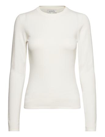 Catrin Knit Pullover Hvit Andiata*Betinget Tilbud