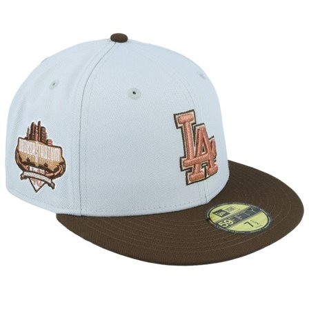New Era - MLB Grå fitted Keps - Los Angeles Dodgers 59FIFTY 40th Ann Grey/Brown Fitted @ Hatstore