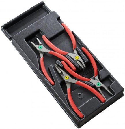 Facom MOD.PCSN Tangsett 4 stk., låseringstenger, 10–60 mm, Håndverktøy