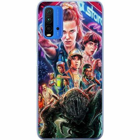 Xiaomi Redmi Note 9 4g Genomskinligt Skal Stranger Things