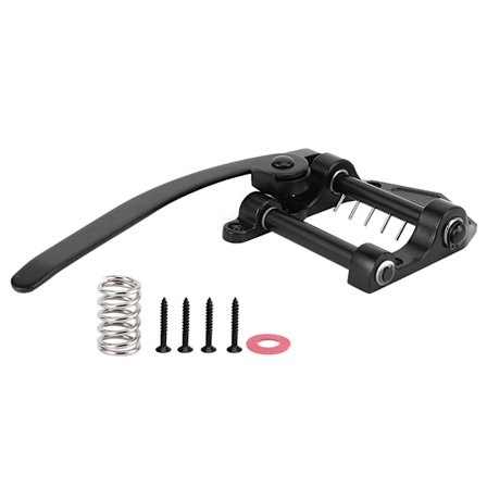 Halevibrato til SG/Tele/LP flad top elguitar Tremolo-system Sort
