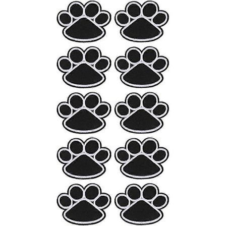 10 kpl Koiran tassun kirjonta-lappuja Piirretty eläin Pennun tassu Silitys- ja ommeltava kirjonta-applikaatio Motiivi Merkki Ommeltava kangas 